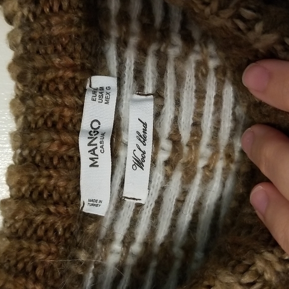 Mango Wool Blend Jacquard Sweater - Picture 7 of 8